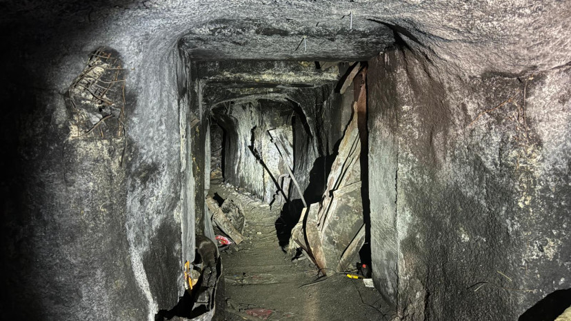 המנהרות בתוך הבופור (צילום: אבי אשכנזי)