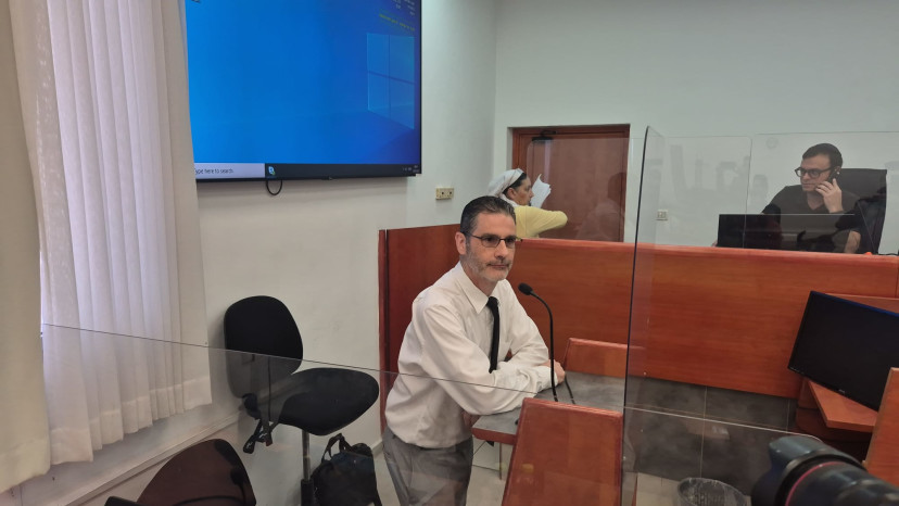 ערן שחם שביט - משפט נתניהו (צילום: גלעד מורג)