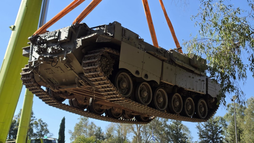 הפומה שבה נהרגו שבעה לוחמי גדוד 605 בחאן יונס (צילום: הנצחה חטיבה 188 )