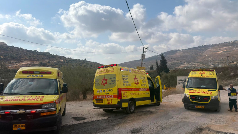 הפיגוע בחוות גלעד (צילום: תיעוד מבצעי מד"א)