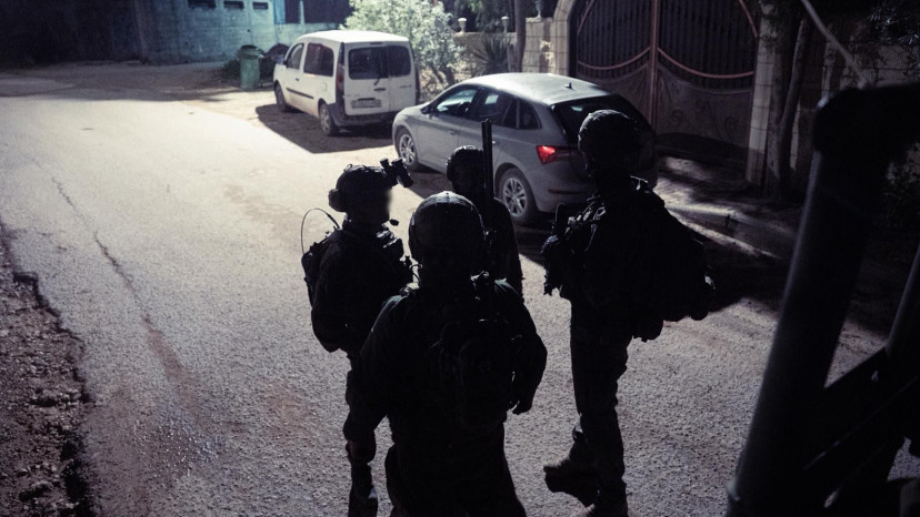 כוחות חטיבת אפרים בפעילות בקו התפר נגד תשתיות הסתננות בלתי חוקית (צילום: דובר צה"ל)