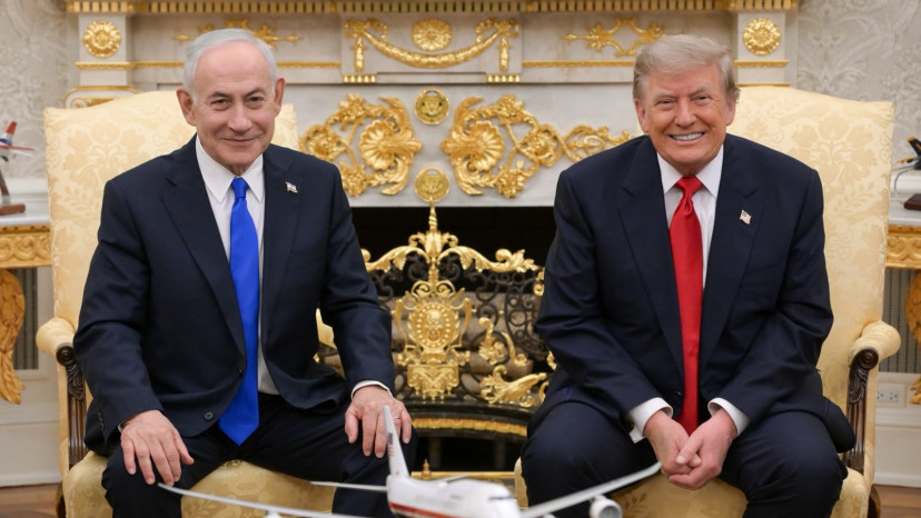 פגישת דונלד טראמפ ובנימין נתניהו (צילום: מעיין טואף/לע״מ)