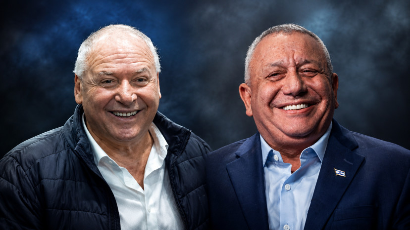 דודי אמסלם, גדי איזנקוט (צילום: פלאש 90)