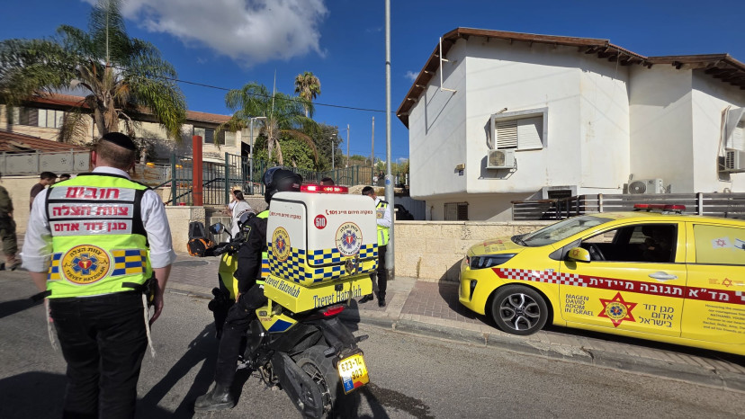 צוותי מד"א באירוע בבית שמש (צילום: תיעוד מבצעי מד"א)