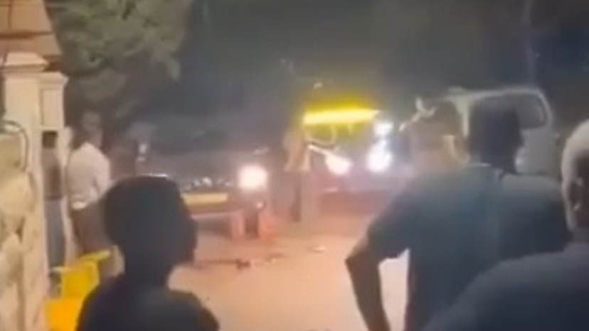 תקרית בכפר חג'ה (צילום: רשתות ערביות)