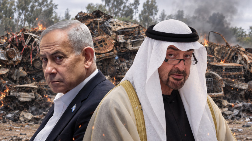 נתניהו, בן זאיד, אזהרת השבעה באוקטובר (צילום: בינה מלאכותית,משה שי,צילום מסך קשת 12, Arie Leib Abrams/Flash90, יונתן זינדל פלאש 90,רויטרס)