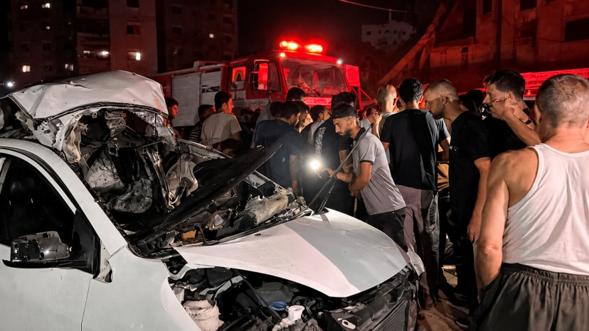 תיעוד מזירת החיסול הלילה (צילום: רשתות ערביות)