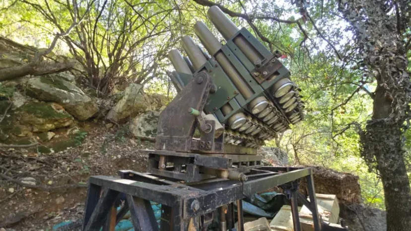 משגר של החיזבאללה בדרום לבנון  (צילום: דובר צהל)