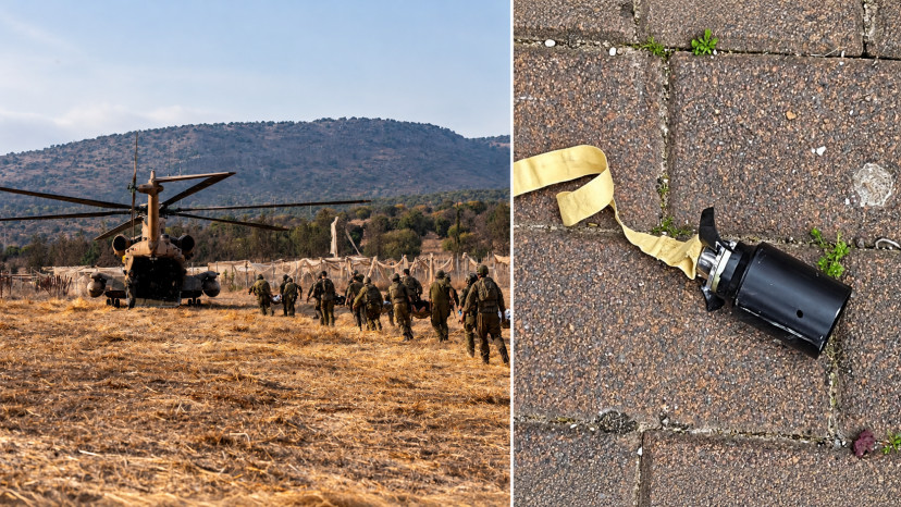 פצצת המצרר שהתפוצצה ברכס רמים, זירת האירוע (צילום: שימוש לפי סעיף 27א',דובר צהל)