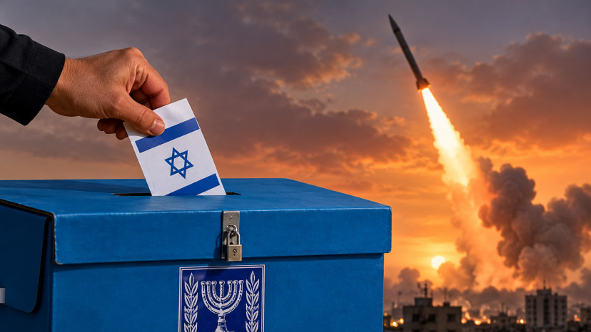 קלפי תחת אש (צילום: נוצר באמצעות AI)