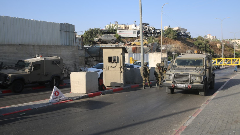 זירת הפיגוע בחטיבת יהודה (צילום: איתן שלם)