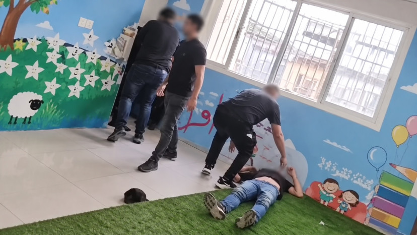 הקטטה ברהט ביום הבחירות (צילום: שימוש לפי סעיף 27א')