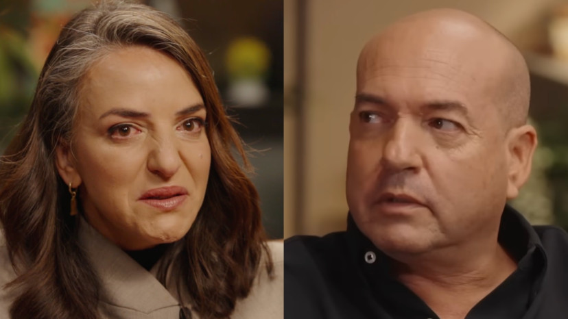 אייל ברקוביץ', לוסי אהריש (צילום: צילום מסך כאן 11)