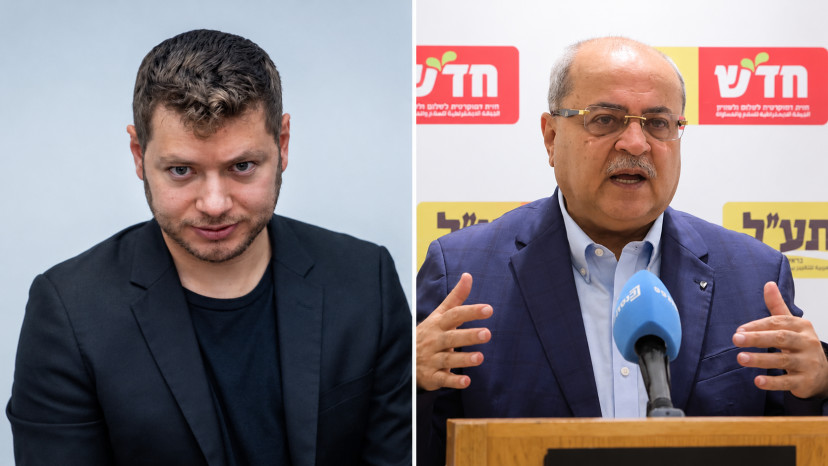 אחמד טיבי, יאיר נתניהו (צילום: יונתן זינדל, פלאש 90,מארק ישראל סלם,נוצר באמצעות AI)