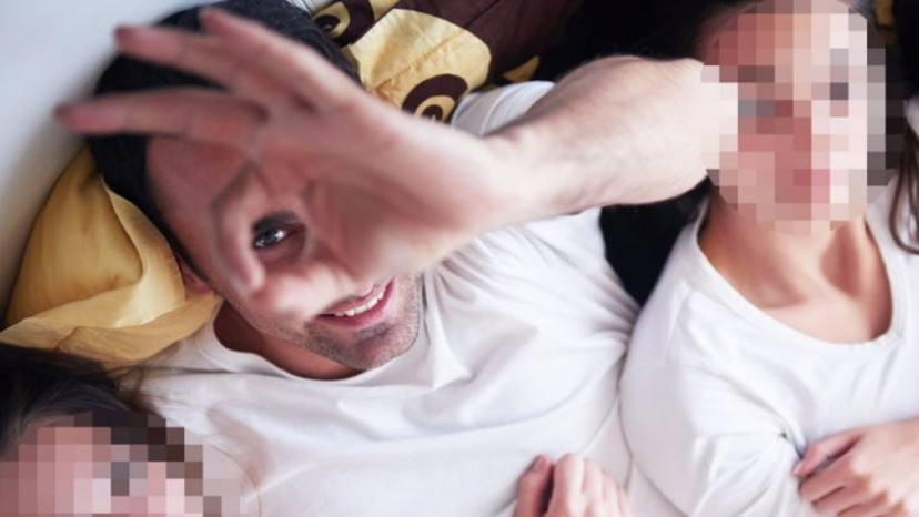 שלישייה במיטה (צילום: אינגאימג)