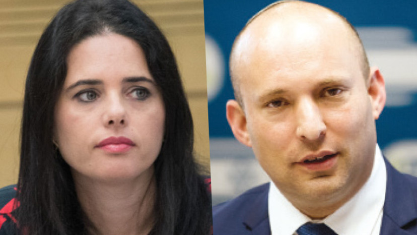 נפתלי בנט ואיילת שקד (צילום: פלאש 90)