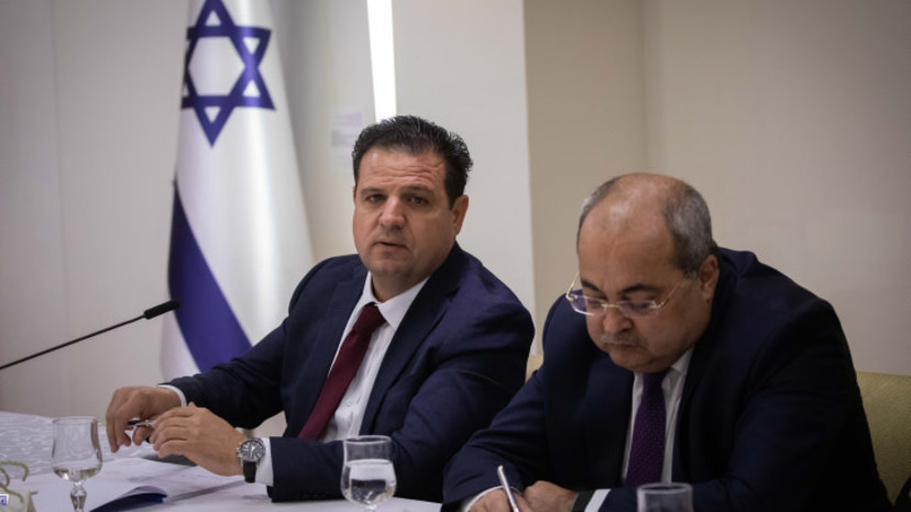 אחמד טיבי, איימן עודה (צילום: יונתן זינדל, פלאש 90)