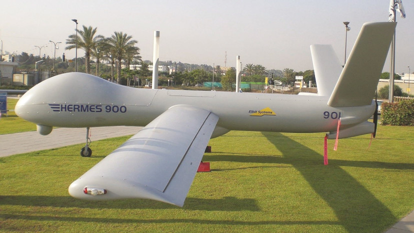 כטב"מ הרמס 900 מתוצרת אלביט (צילום: טל ענבר)