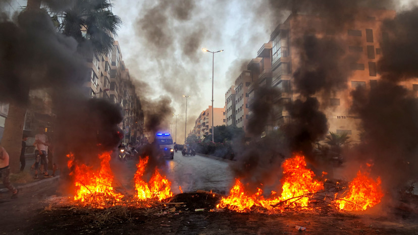 עימותים בלבנון (צילום: REUTERS/Issam Abdallah)