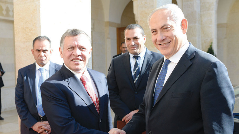 בנימין נתניהו ומלך ירדן עבדאללה (צילום: קובי גדעון לע"מ)