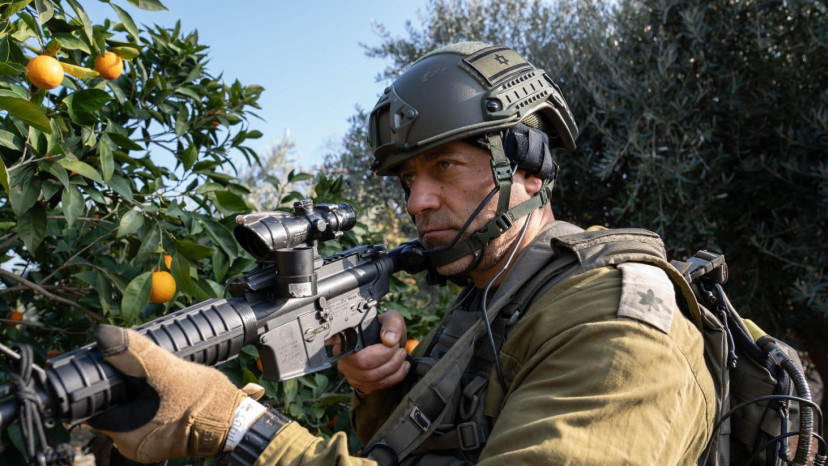 קצין במושב מרגליות מלחמת חרבות ברזל (צילום: מושב מרגליות)