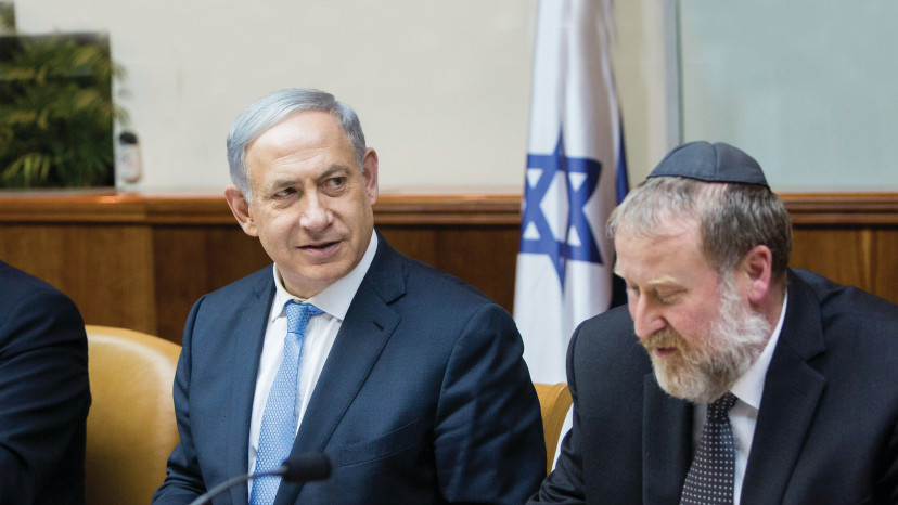 בנימין נתניהו, אביחי מנדלבליט - ארכיון (צילום: יונתן זינדל פלאש 90)