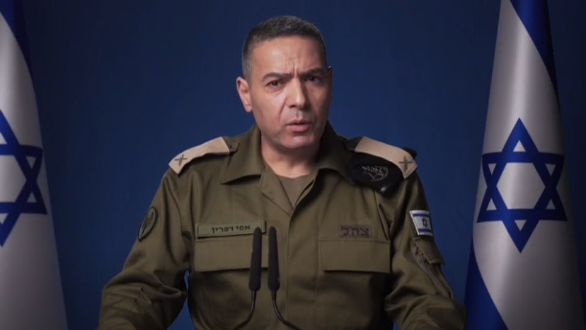 דובר צה"ל אפי דפרין  (צילום: צילום מסך)
