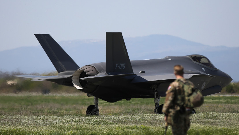 F-35  (צילום: REUTERS/Stoyan Nenov)