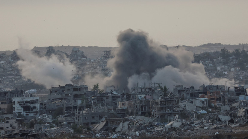 תקיפה בעזה (צילום: רויטרס)