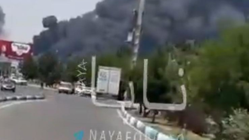 פיצוץ בתבריז (צילום: רשתות ערביות, שימוש לפי סעיף 27 א')