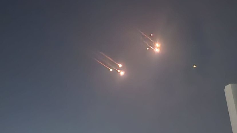 יירוטים - מטח מאיראן (צילום: ללא קרדיט)