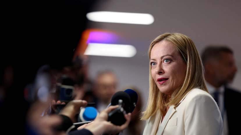 ראש ממשלת איטליה ג'ורג'ה מלוני (צילום: רויטרס)