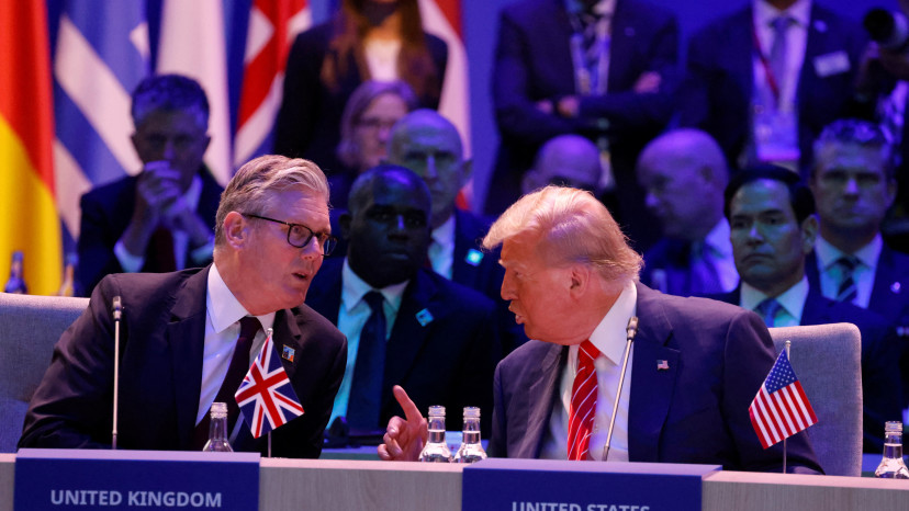 דונלד טראמפ, קיר סטארמר (צילום: רויטרס)