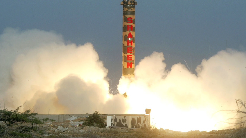 ניסוי טיל גרעיני בפקיסטן (צילום: רויטרס)