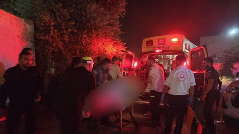 זירת רצח בלוד, ארכיון (למצולמים אין קשר לכתבה) (צילום: תיעוד מבצעי מד"א)