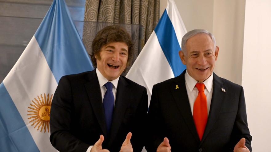 נתניהו ומיליי (צילום: אבי אוחיון לעמ)