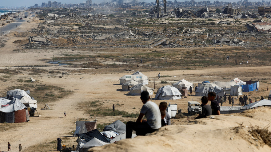 הרס בעזה (צילום: REUTERS/Mahmoud Issa)