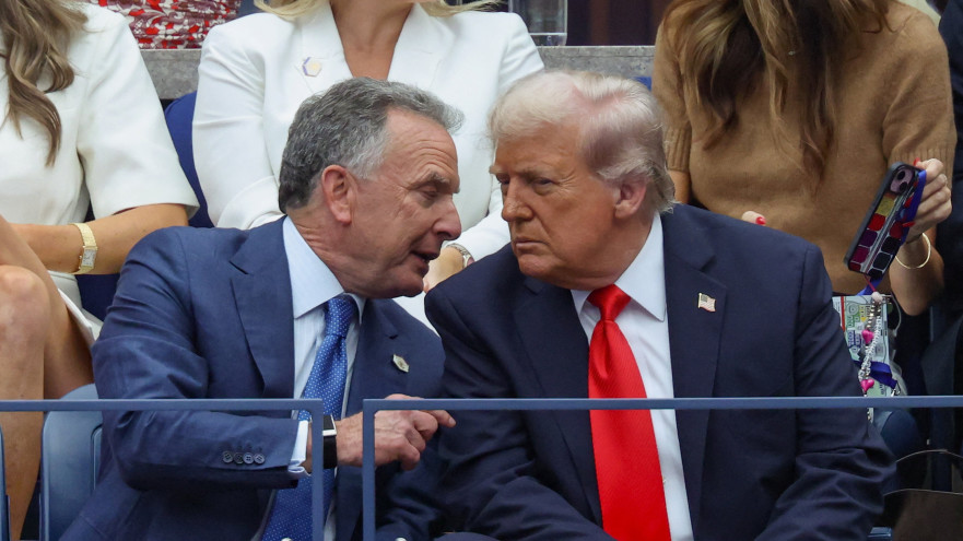 דונלד טראמפ וסטיב וויטקוף (צילום: רויטרס)