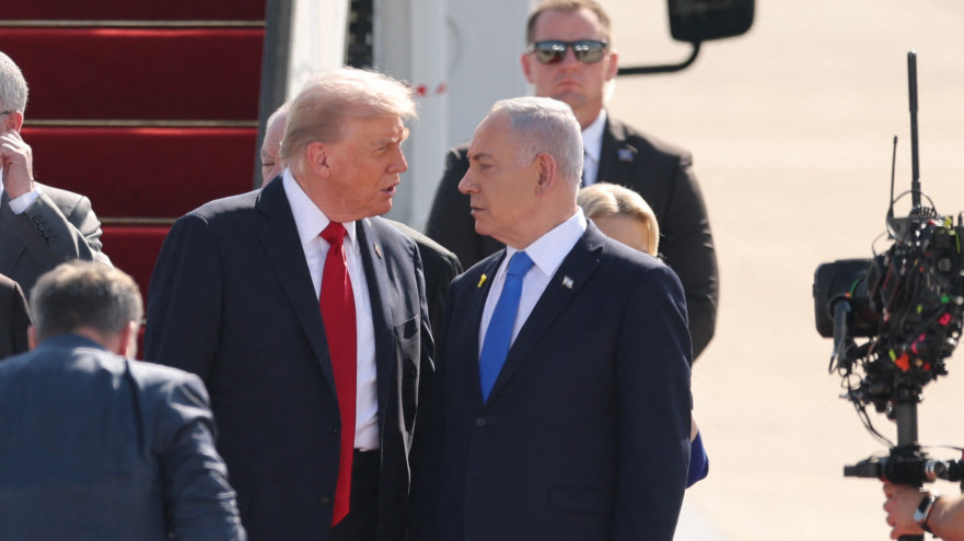 בנימין נתניהו, דונלד טראמפ (צילום:  JACK GUEZ/AFP)