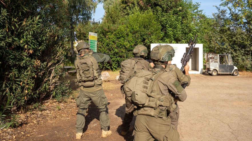 תרגיל של כוחות צה"ל במרחב גבול לבנון (צילום: דובר צה"ל)