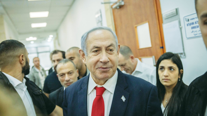 משפט נתניהו (צילום: חיים גולדברג פלאש 90)