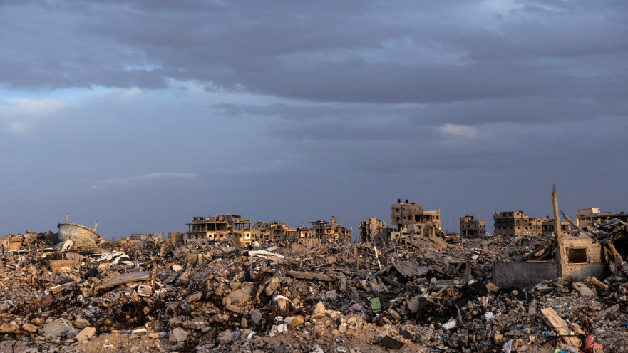 חורף ברצועת עזה (צילום: REUTERS/Nir Elias REUTERS)