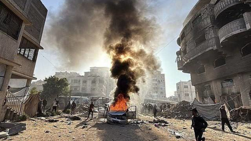 רכבו של ראא'ד סעד (צילום: רשתות ערביות)