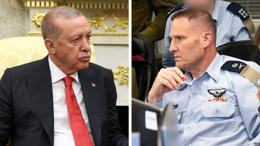 רג'פ טאיפ ארדואן, תומר בר (צילום: רויטרס,דובר צה"ל)