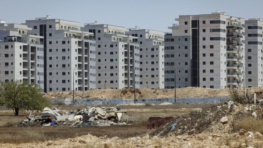 אתר בנייה בבאר שבע (צילום: נתי שוחט, פלאש 90)