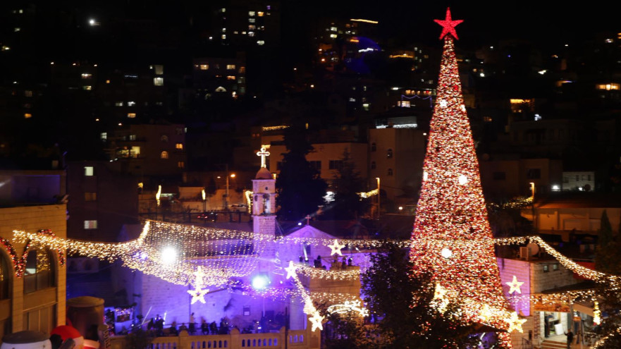 אירועי חג המולד בנצרת (צילום: מועצת העדה האורתודוקסית נצרת)