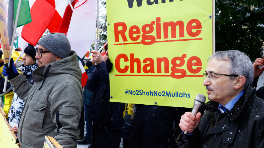 מחאה נגד המשטר באיראן (צילום: REUTERS/Axel Schmidt)