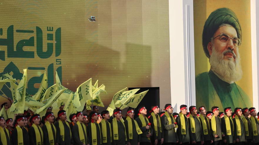חיזבאללה בציון יום השנה לחיסול חסן נסראללה (צילום: רויטרס)