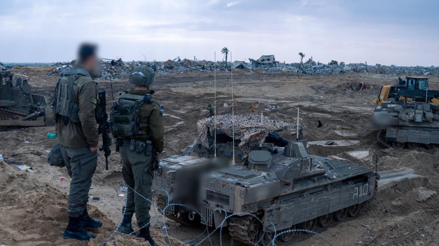 פעילות כוחות חטיבה 7 בדרום רצועת עזה (צילום: דובר צה"ל)