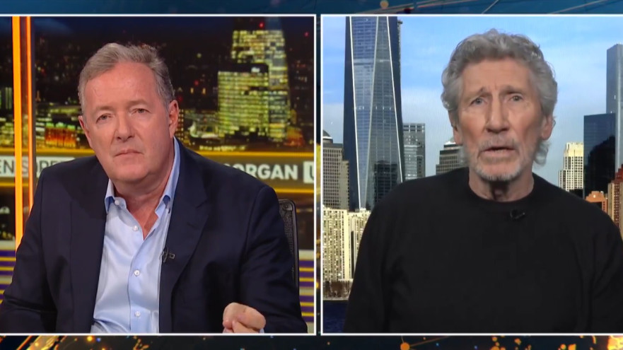 רוג'ר ווטרס, פירס מורגן (צילום: צילום מסך רשתות חברתיות לפי חוק 27א לזכויות יוצרים)